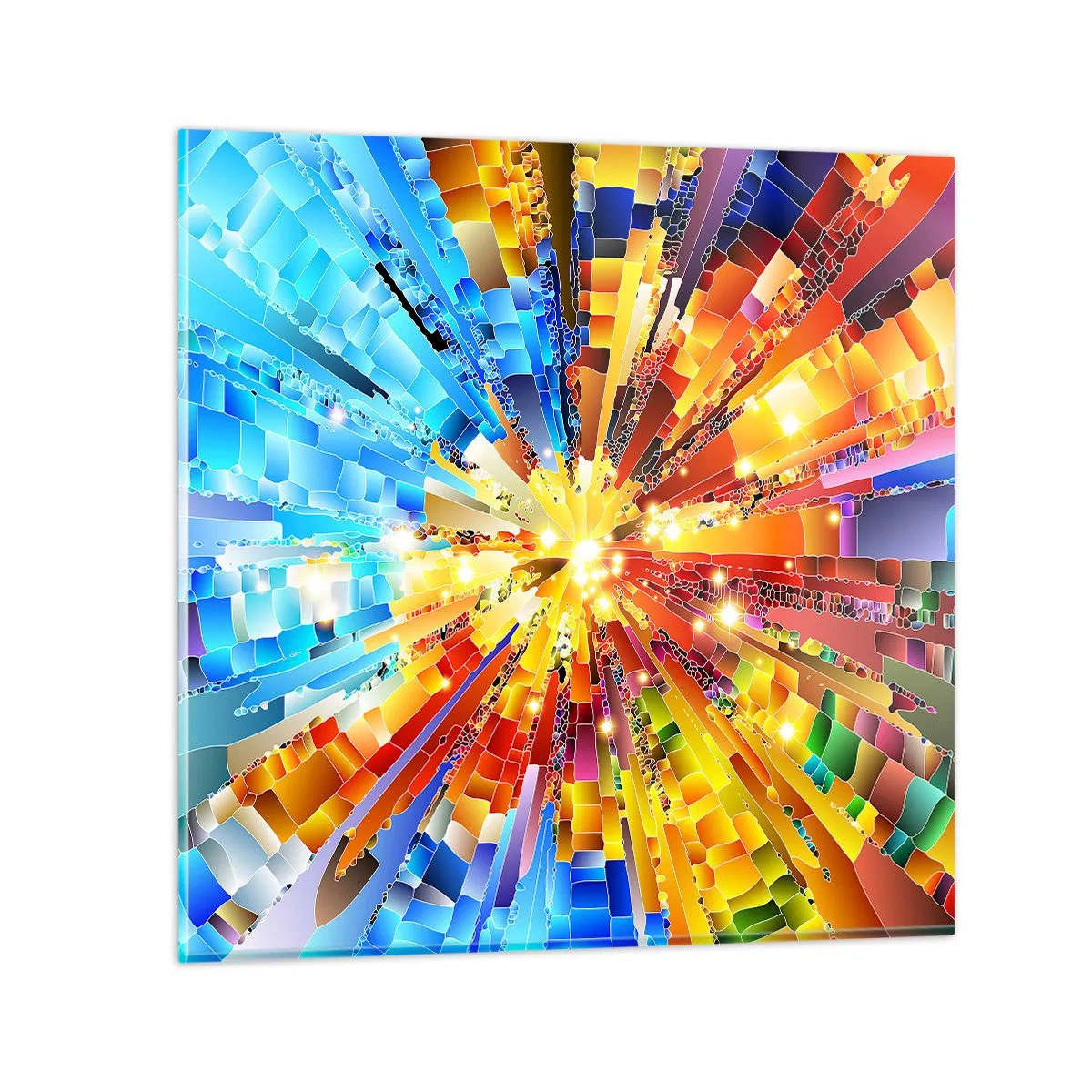 Tablou pe sticlă - In medias res - 40x40 cm