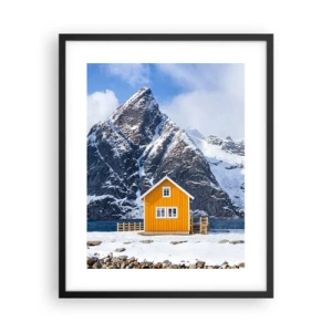Poster în ramă neagră - Vacanță scandinavă - 40x50 cm