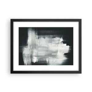 Poster în ramă neagră - Țesut vertical și orizontal - 40x30 cm