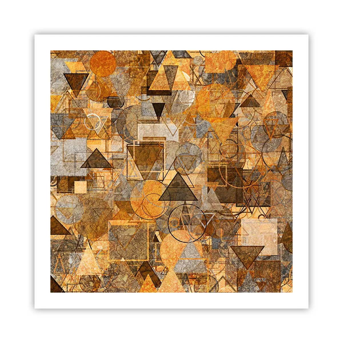 Poster - Lumea băgată în formă - 60x60 cm