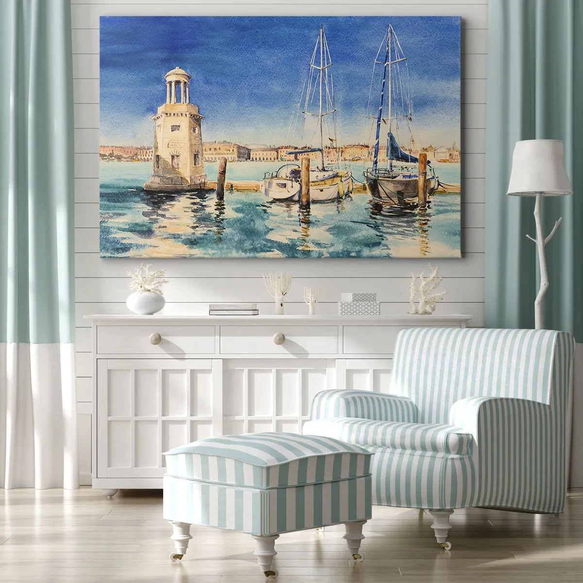 Tablou pe pânză - Laguna însorită - 100x70 cm
