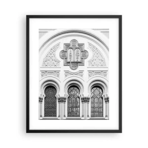 Poster în ramă neagră - La granița dintre culturi - 40x50 cm