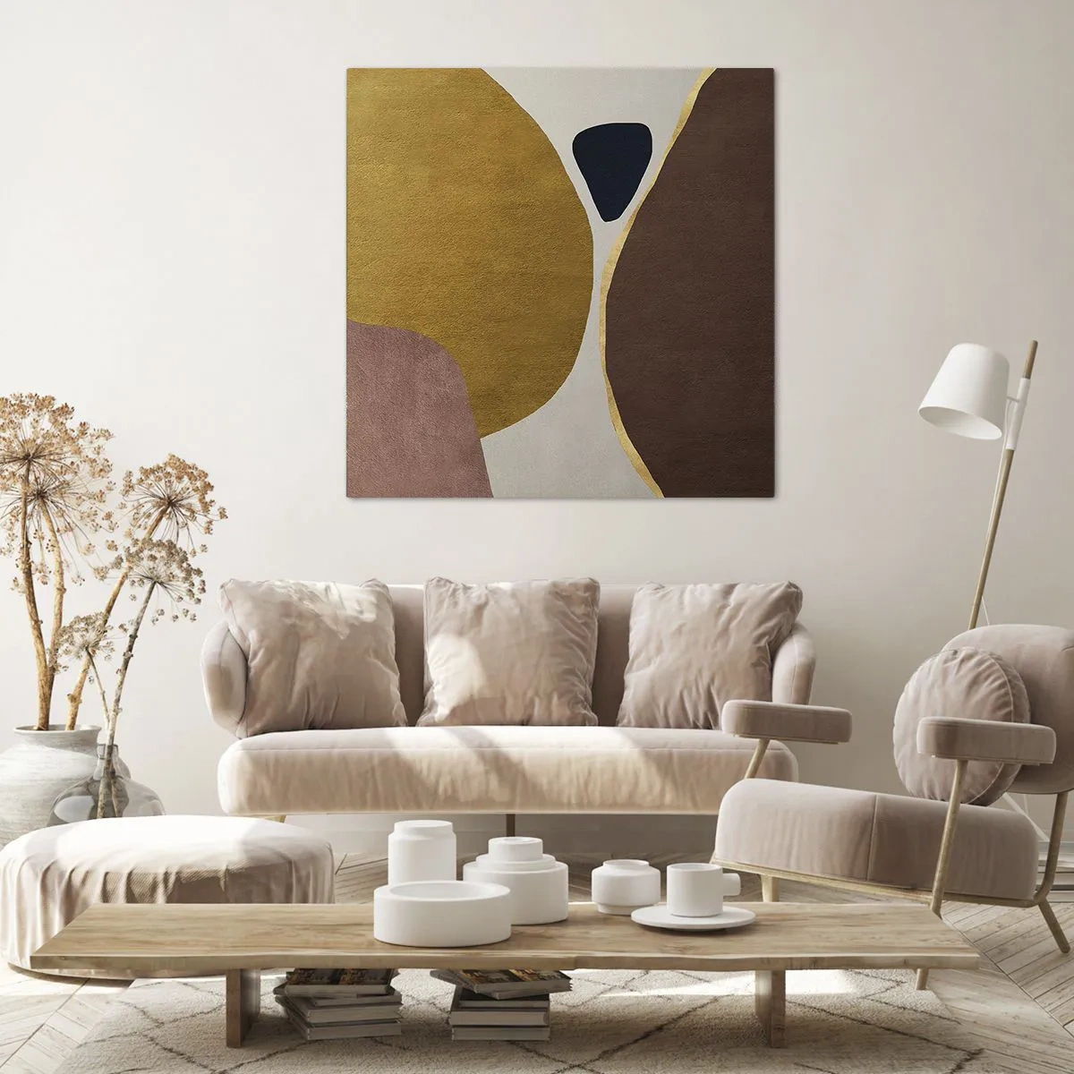 Tablou pe pânză - Abstracție - un loc în spațiu - 40x40 cm