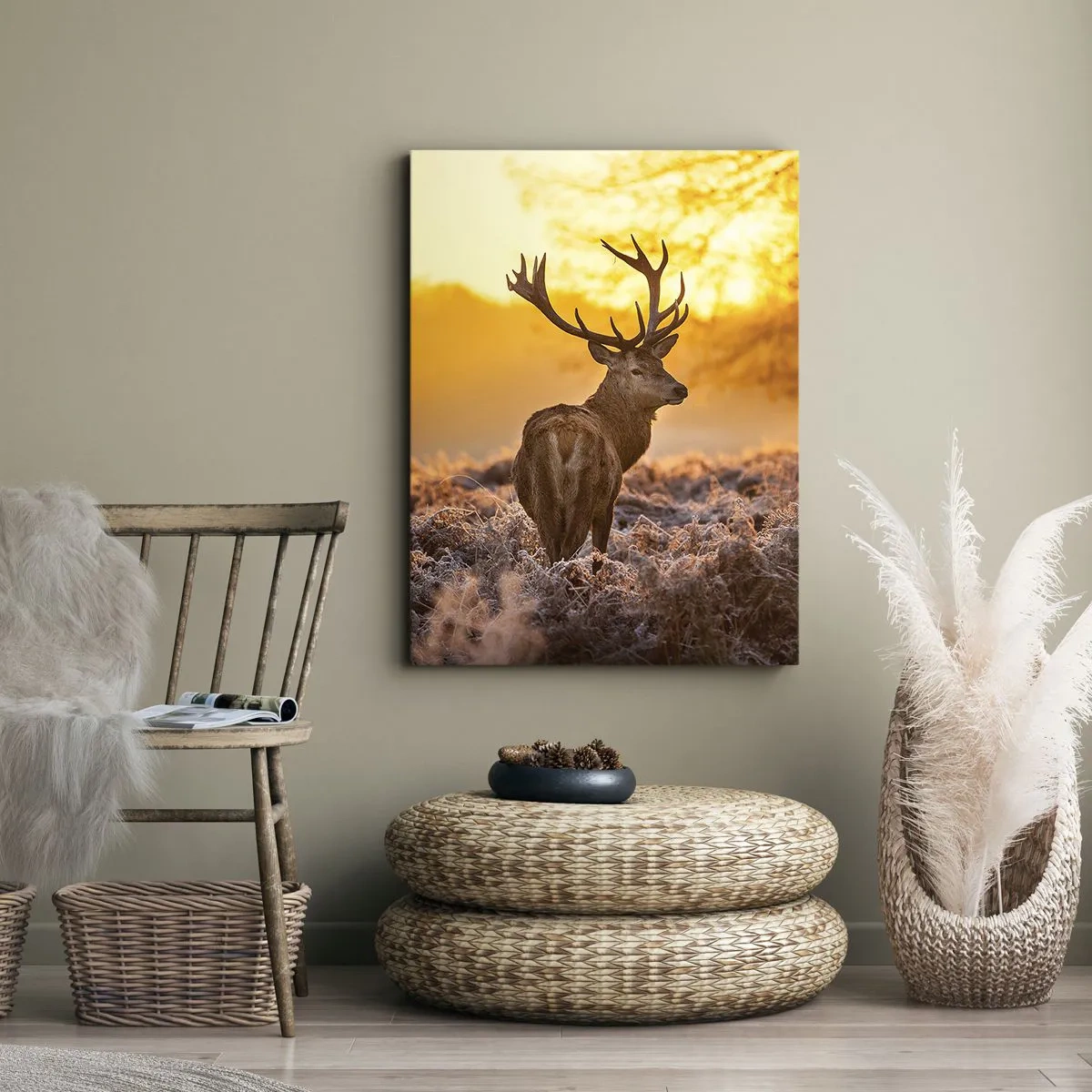 Tablou pe pânză - Regele pădurii de toamnă - 50x70 cm