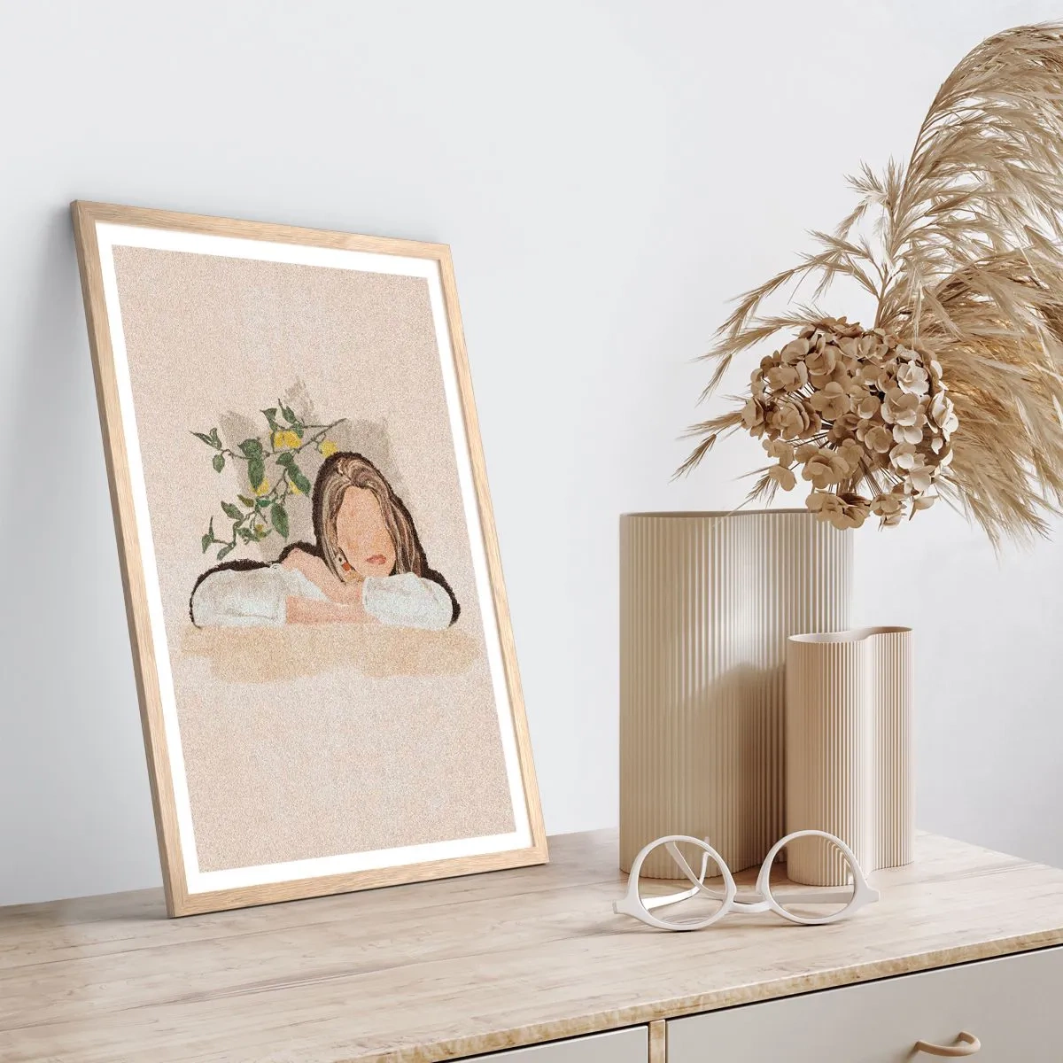 Poster în ramă de stejar deschis - Frumusețea sudului - 30x40 cm