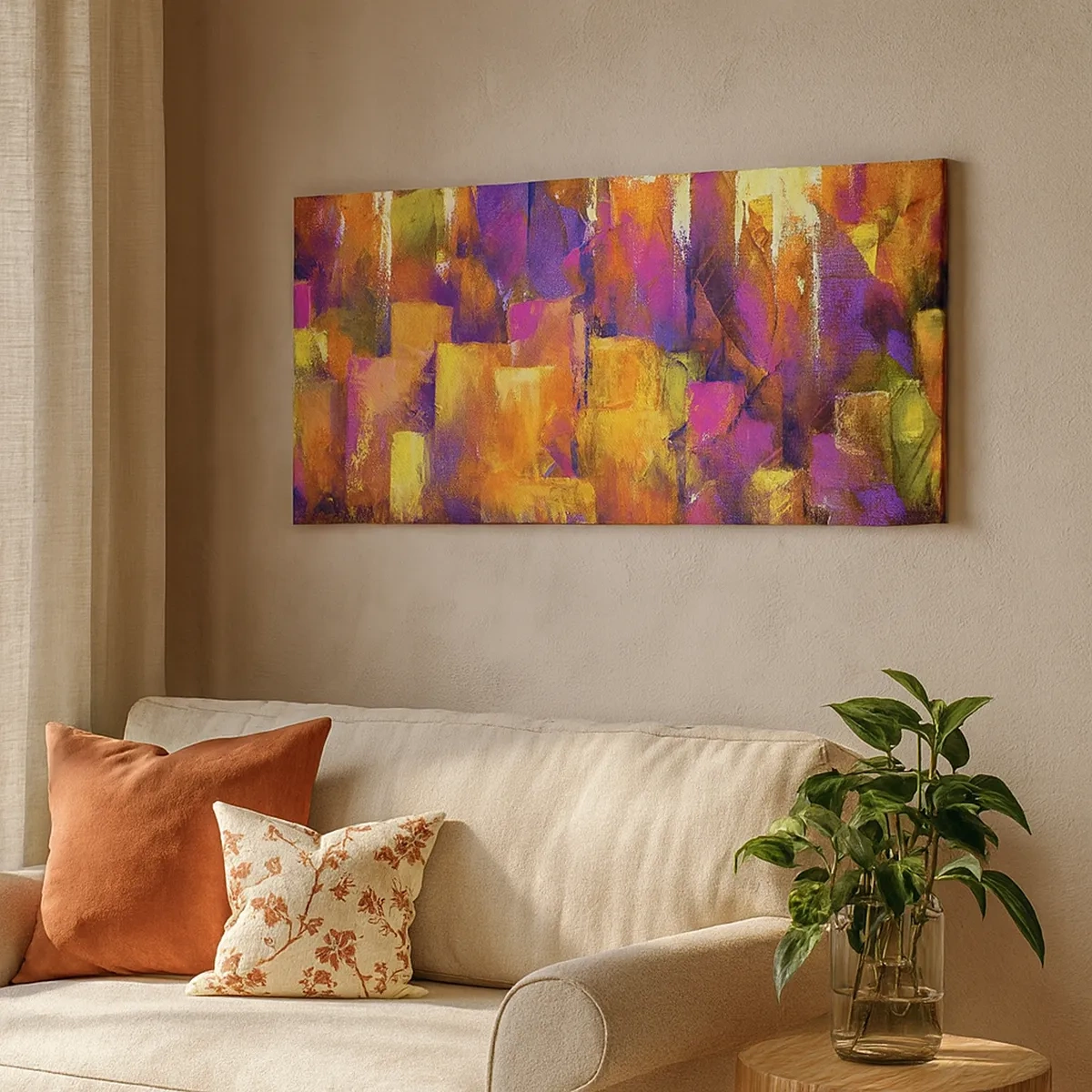 Tablou pe pânză - Compoziția metropolitană - 30x30 cm