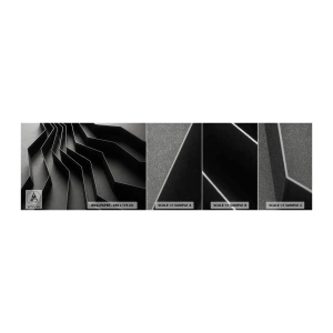 Mostră tapet Premium Canvas - Ordinea spațială - 3D, Labirint, Modern - 100x30 cm