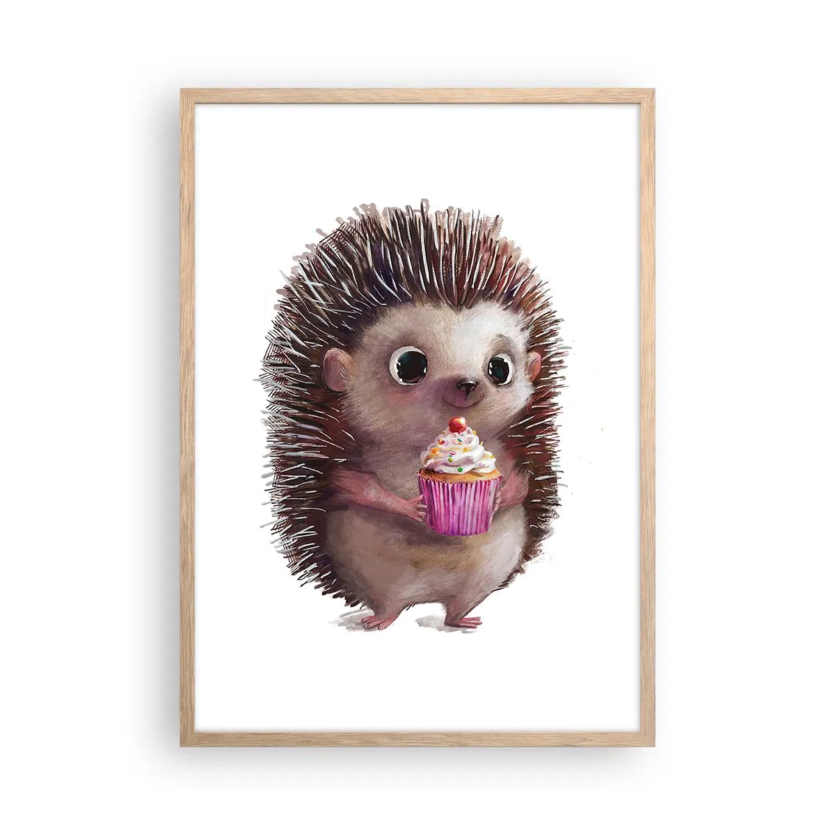 Poster în ramă de stejar deschis - Fiecare zi este o sărbătoare - 50x70 cm