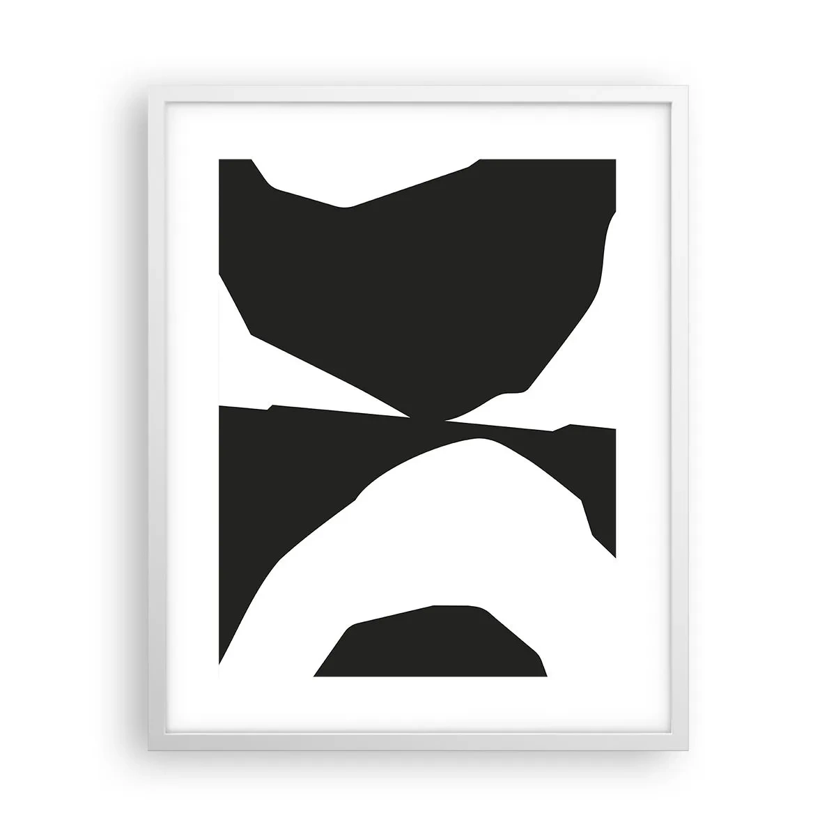 Poster în ramă albă - Pozitiv -negativ - 40x50 cm