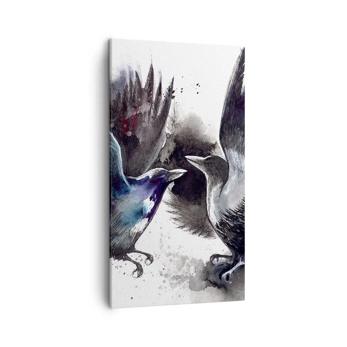 Tablou pe pânză - Bătălia corbilor - 45x80 cm