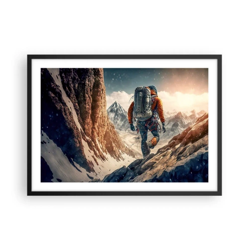 Poster în ramă neagră - Războinic singuratic - 70x50 cm