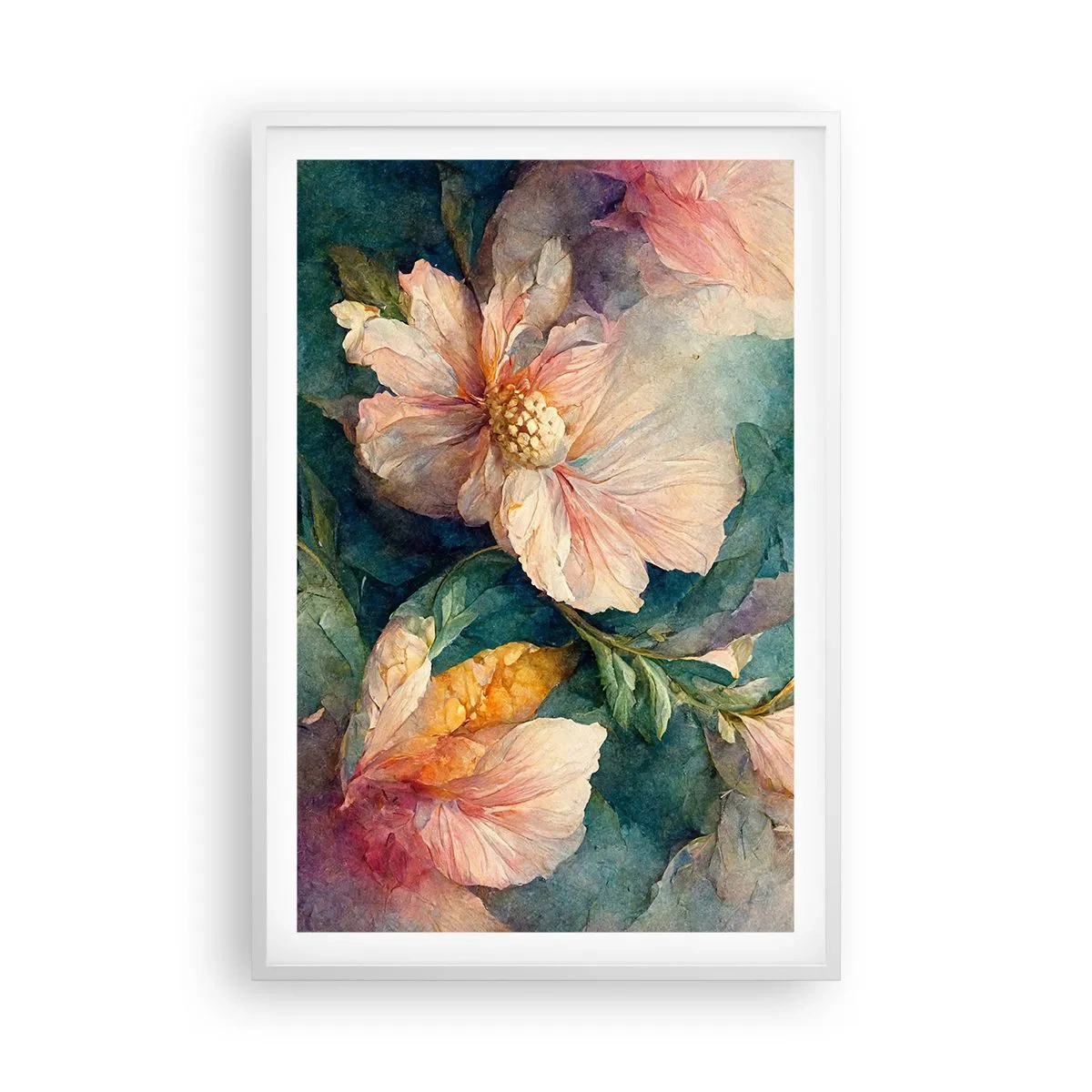 Poster în ramă albă - Subtilitate pură - 61x91 cm