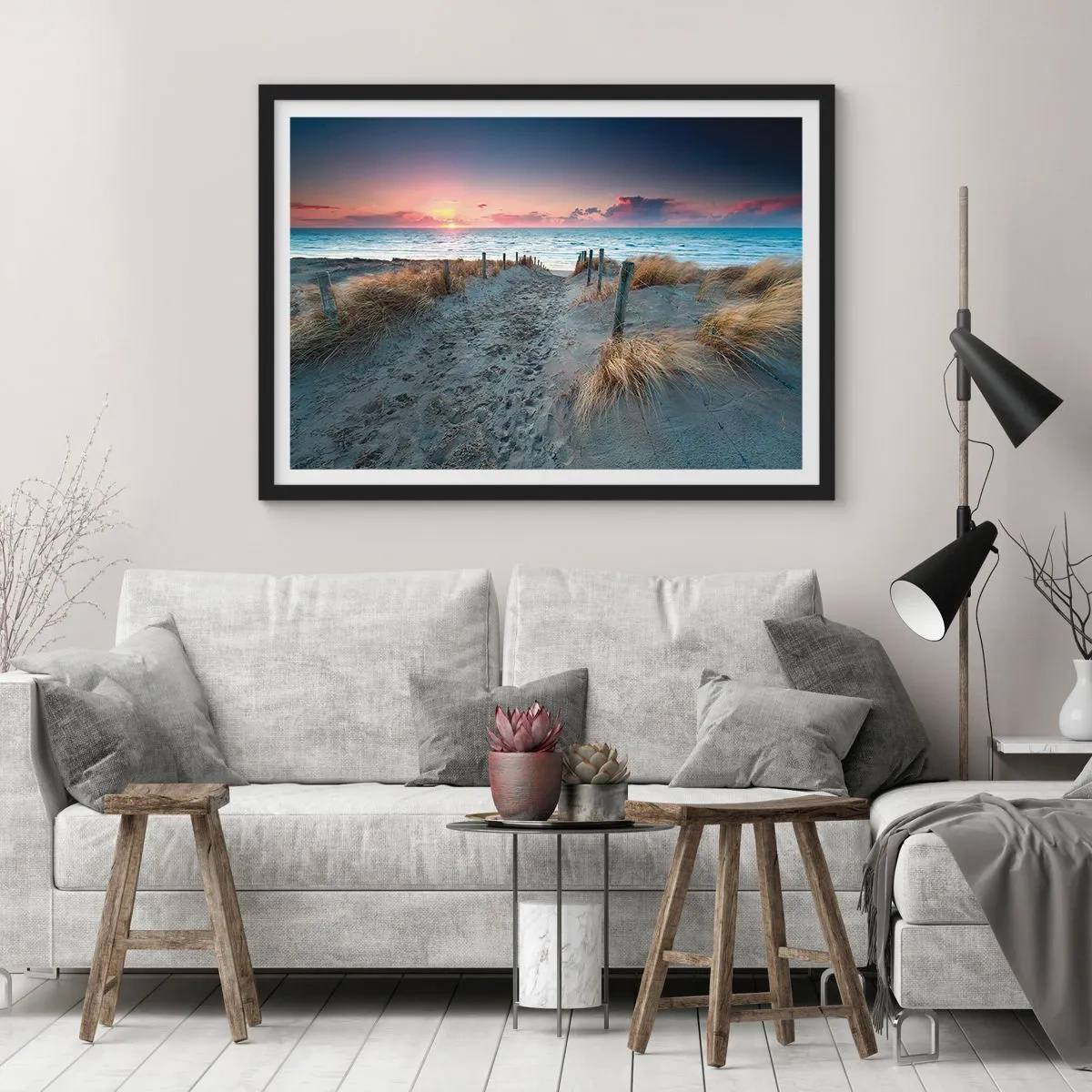 Poster în ramă neagră - Ai revărsat un curcubeu cu splendoare radiantă... - 50x40 cm