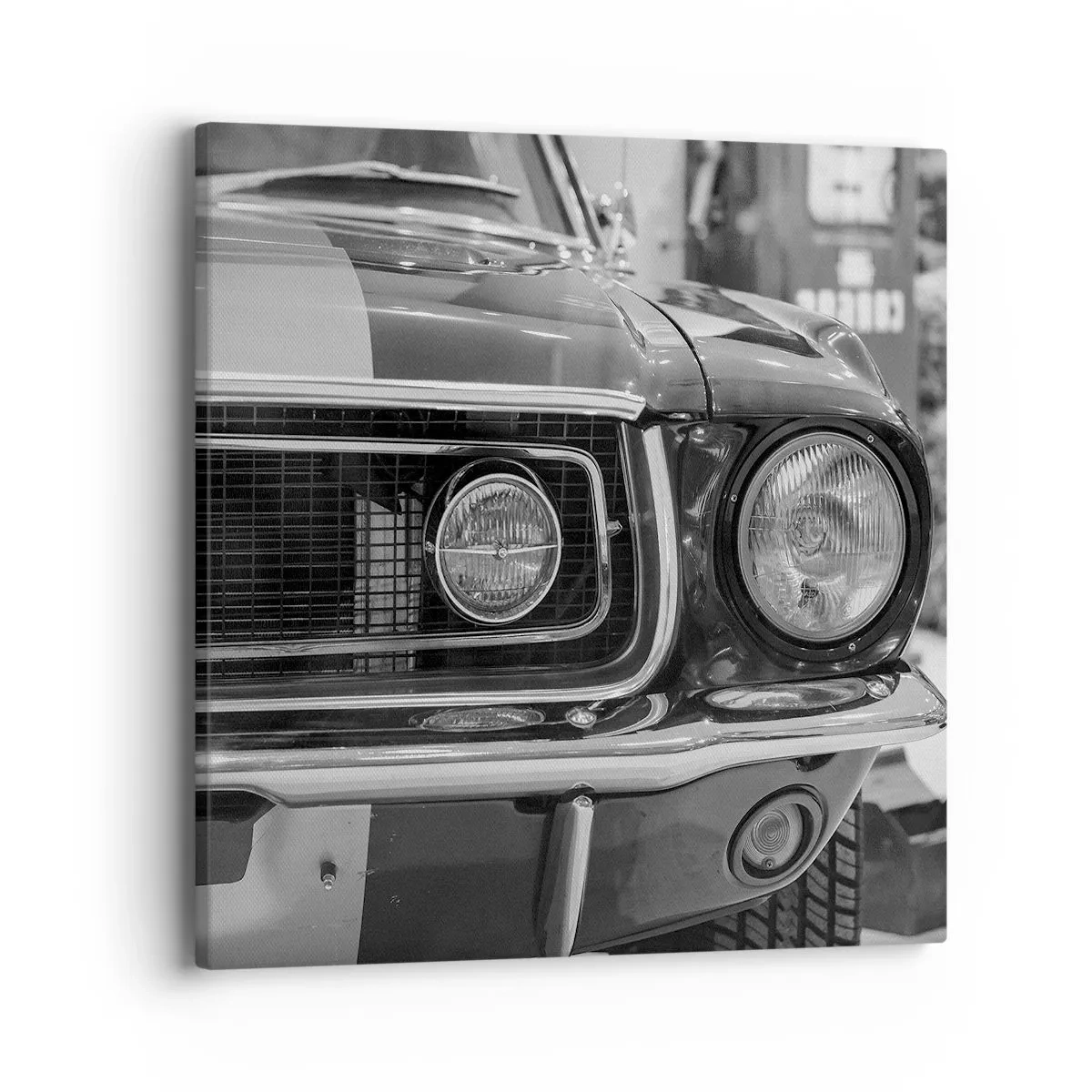 Tablou pe pânză - Condus dur - 40x40 cm