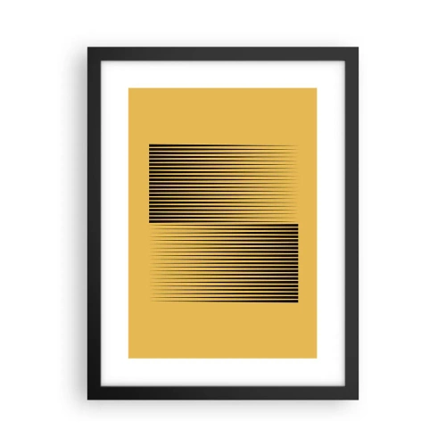 Poster în ramă neagră - Pătratul contrariilor - 30x40 cm