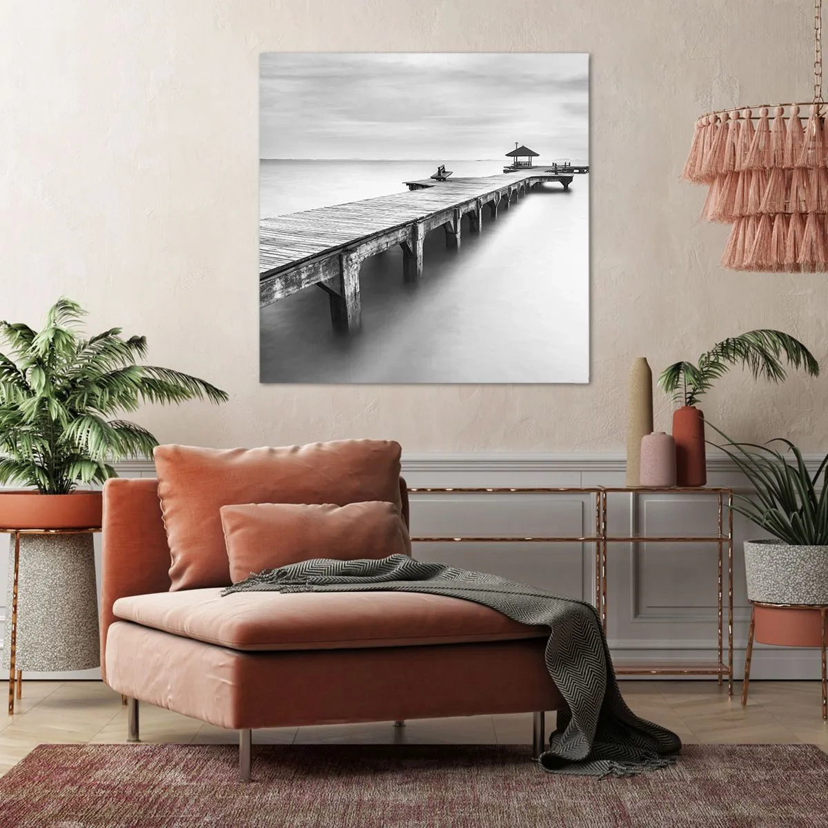 Tablou pe pânză - În depărtare - 70x70 cm