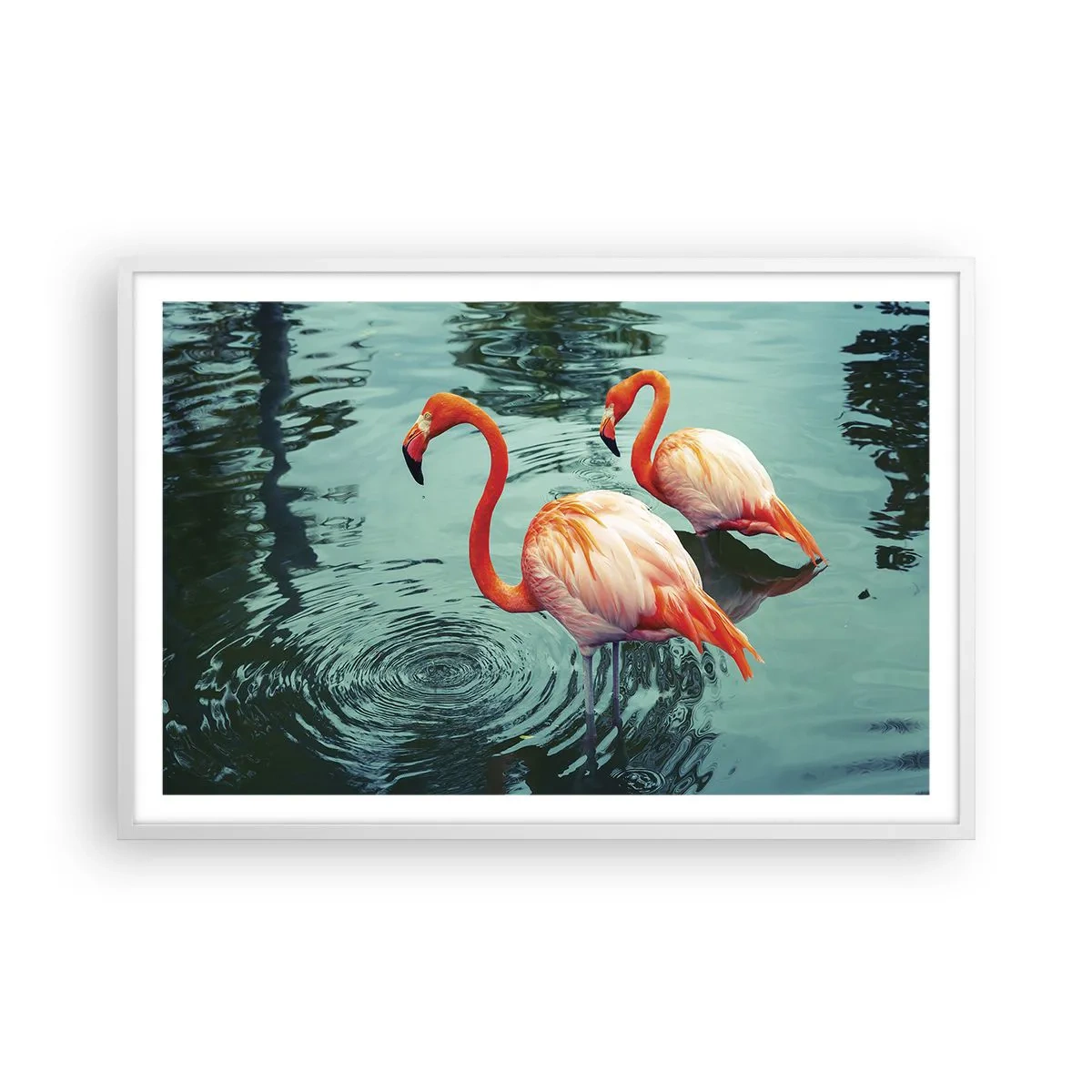 Poster în ramă albă - Suntem bune de revistele de modă - 91x61 cm
