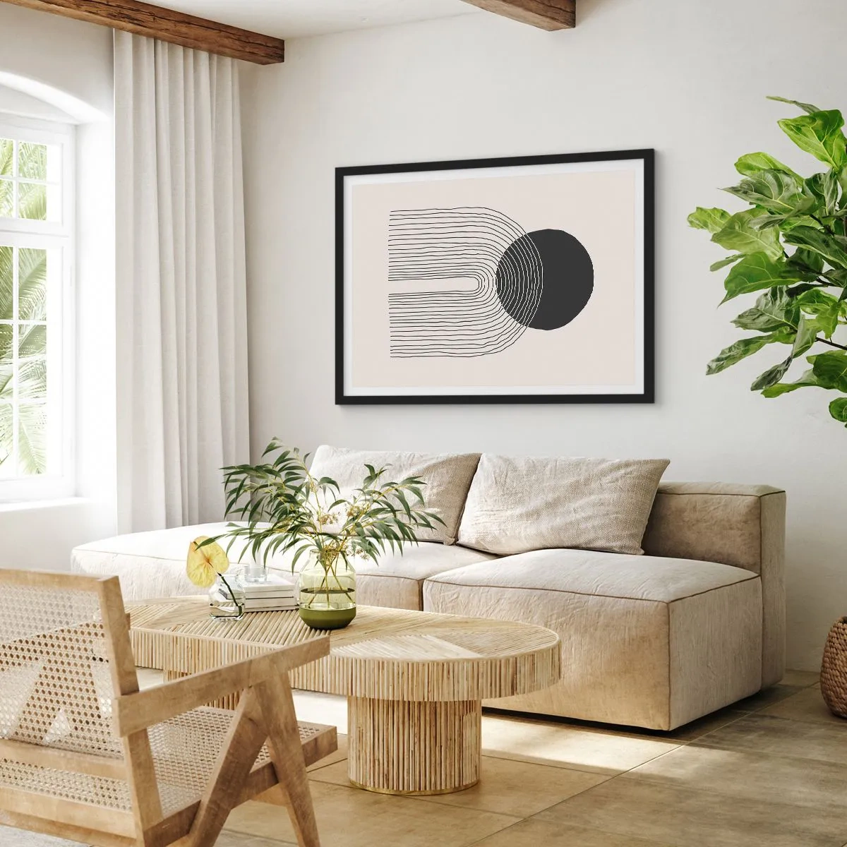 Poster în ramă neagră - Tremurând și încrezător - 70x50 cm