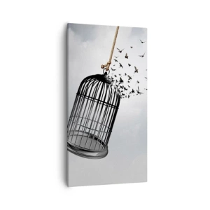 Tablou pe pânză - Credință...Speranță...Libertate! - 55x100 cm