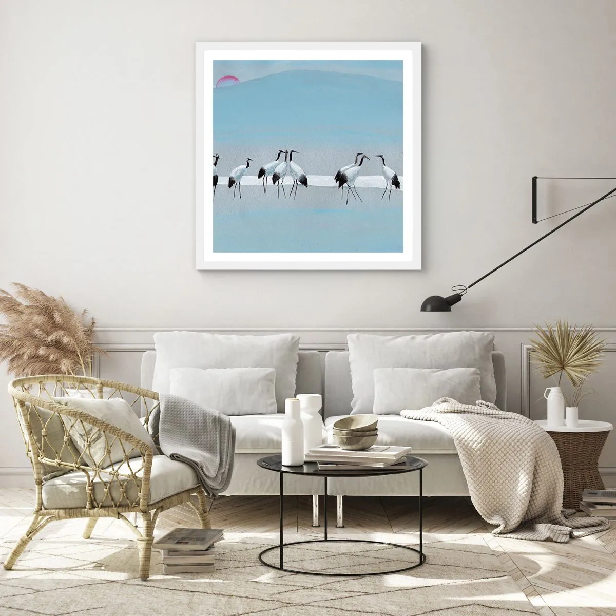 Poster în ramă albă - După o zi fierbinte - 30x30 cm