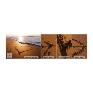 Mostră tapet Premium Sand - Confesiune de vacanță - Peisaj, plajă, Mare - 100x30 cm