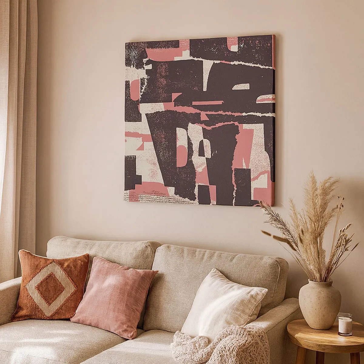 Tablou pe pânză - Toată această agitație - 30x30 cm