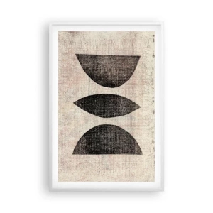 Poster în ramă albă - Abstracție etnică - 61x91 cm