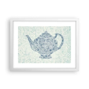 Poster în ramă albă - Farmecul ceaiului - 40x30 cm