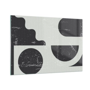 Tablou pe sticlă - Compoziție deasupra și dedesubt - 100x70 cm