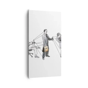 Tablou pe pânză - Fiecare are stăpânul său - 65x120 cm