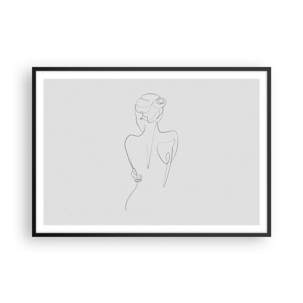 Poster în ramă neagră - Muzica corpului - 100x70 cm