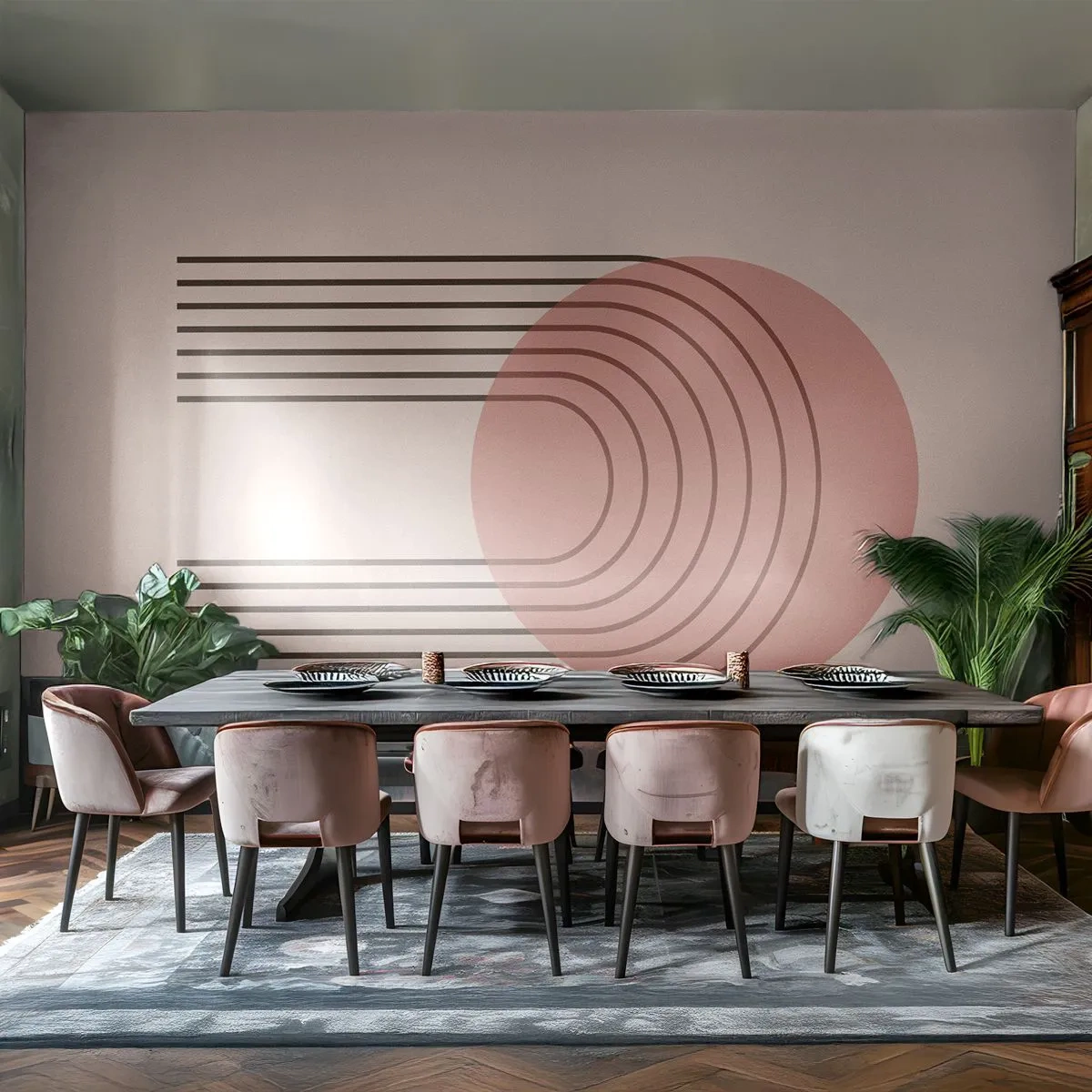 Tapet Standard Eco - Atracție irezistibilă - Abstracția, Bucată, Artă Modernă. - 350x256 cm