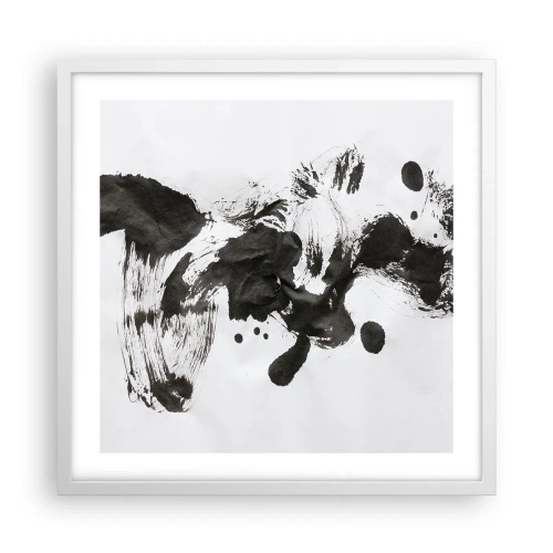 Poster în ramă albă - Metodă în nebunie? - 50x50 cm