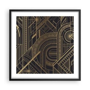 Poster în ramă neagră - Concepte, idei, planuri - 50x50 cm