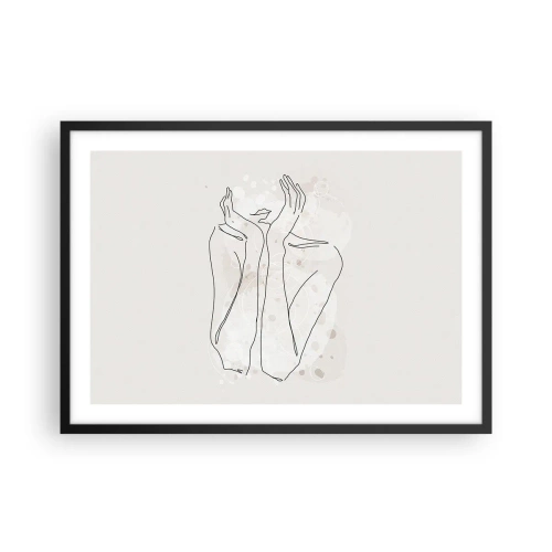 Poster în ramă neagră - Un moment pentru vis - 70x50 cm