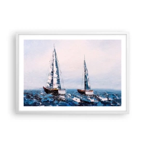 Poster în ramă albă - Frăția vântului - 70x50 cm