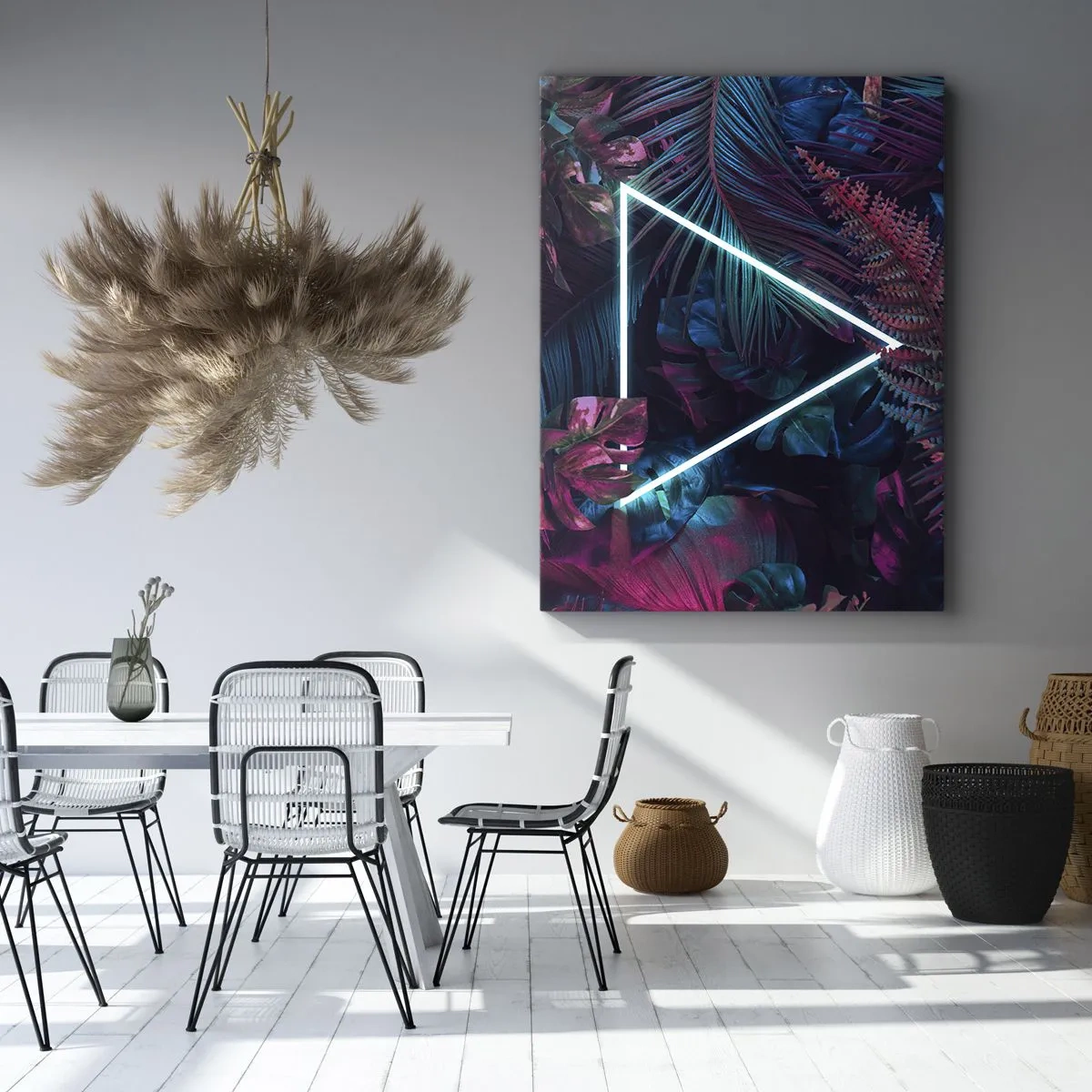 Tablou pe pânză - Grădină în stil disco - 70x100 cm