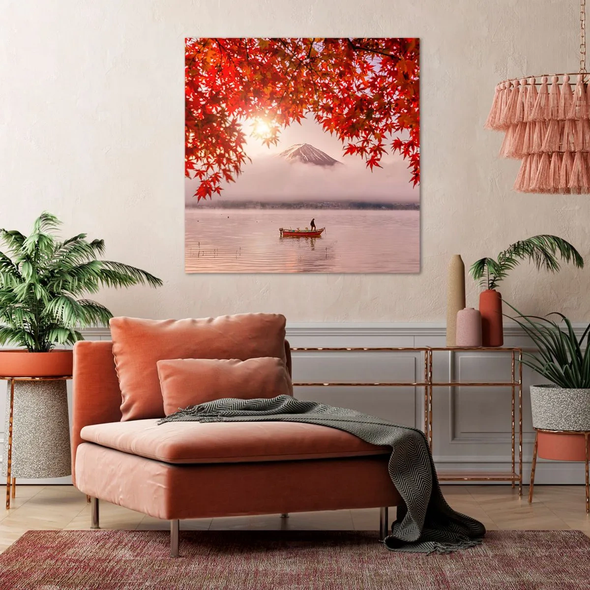 Tablou pe pânză - În stil japonez - 50x50 cm