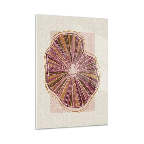 Tablou pe sticlă - Abstracția radială - 50x70 cm