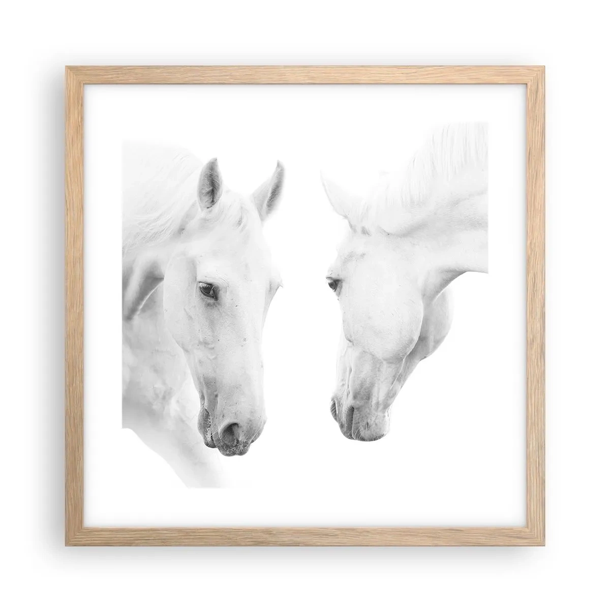 Poster în ramă de stejar deschis - Este aceasta o prietenie...? - 40x40 cm
