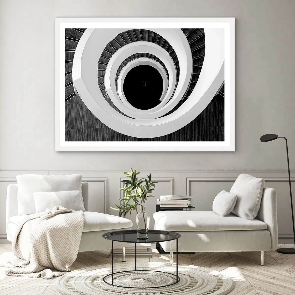 Poster în ramă albă - Până la miez - 100x70 cm