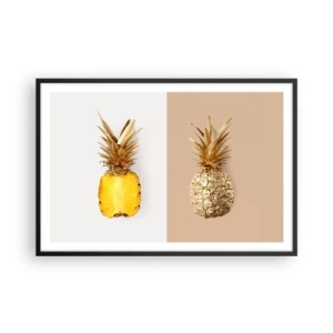 Poster în ramă neagră - Ananas de împărțit - 91x61 cm