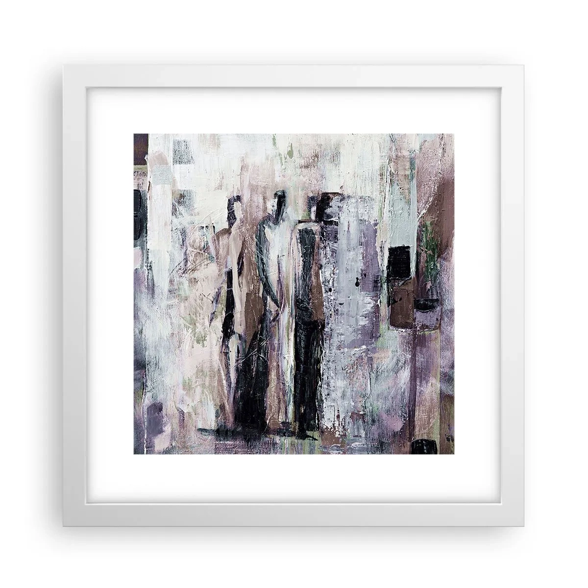 Poster în ramă albă - Cei trei misterioși - 30x30 cm
