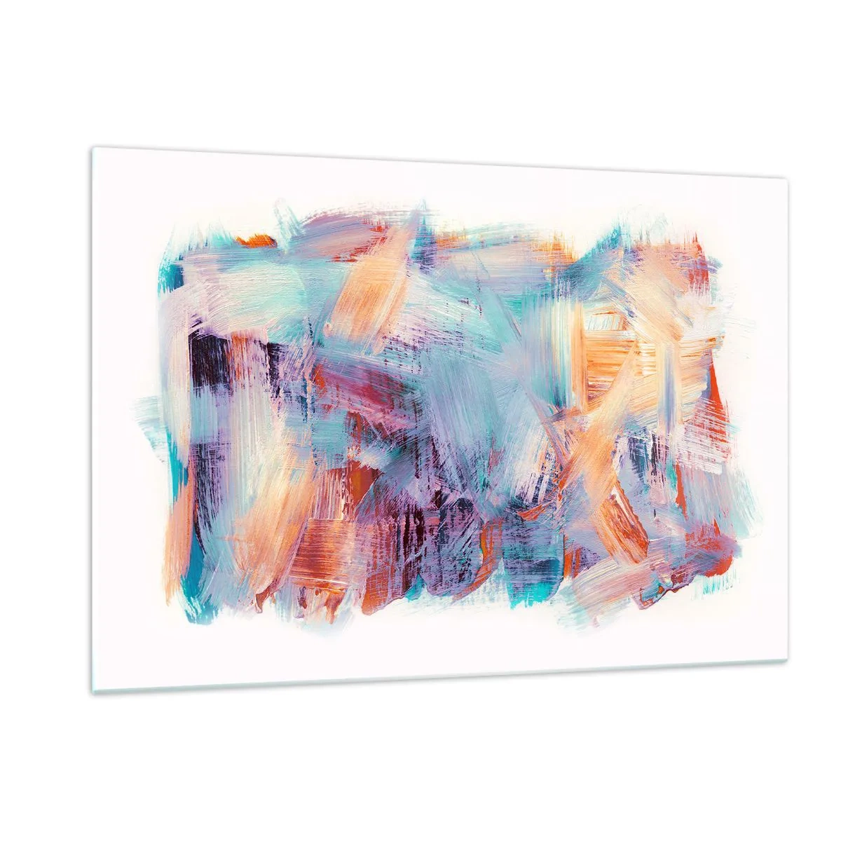 Tablou pe sticlă - O dezordine colorată - 120x80 cm