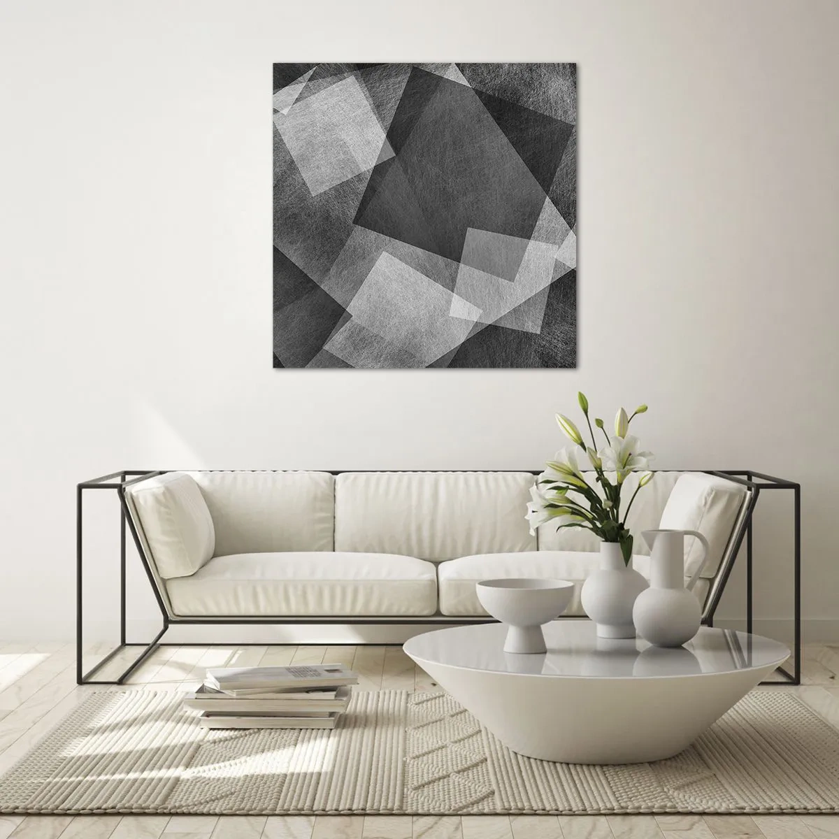 Tablou pe sticlă - Un simbol etern al permanenței și al ordinii - 30x30 cm