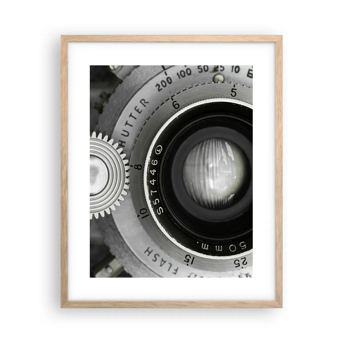 Poster în ramă de stejar deschis - Povestea de la Hollywood - 40x50 cm