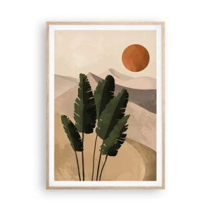 Poster în ramă de stejar deschis - Triumful vieții - 70x100 cm