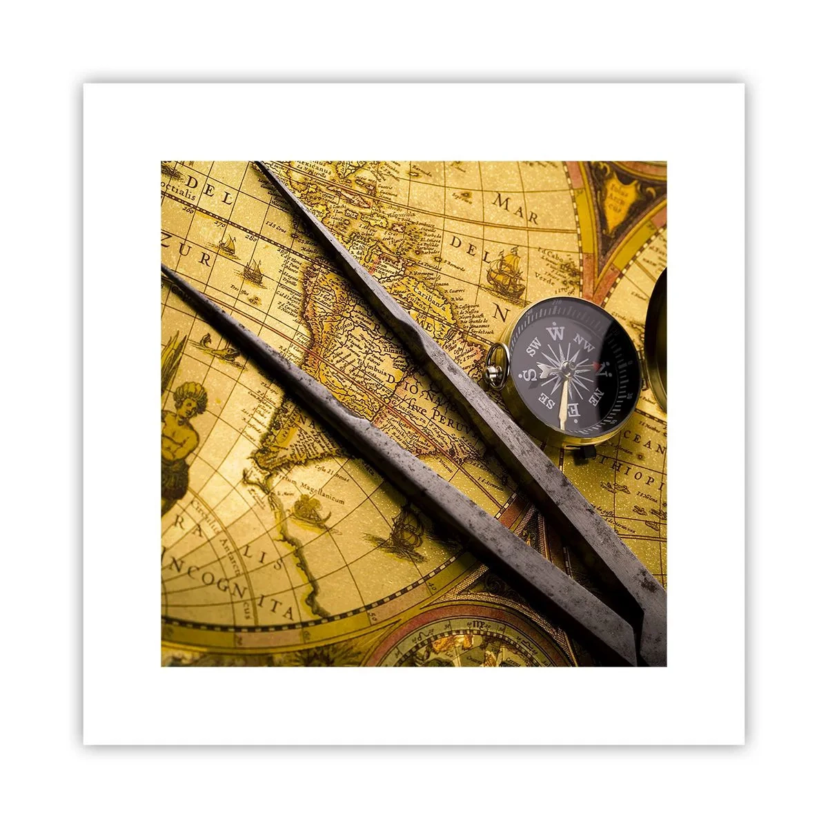 Poster - Unde sunt aceste comori? - 30x30 cm