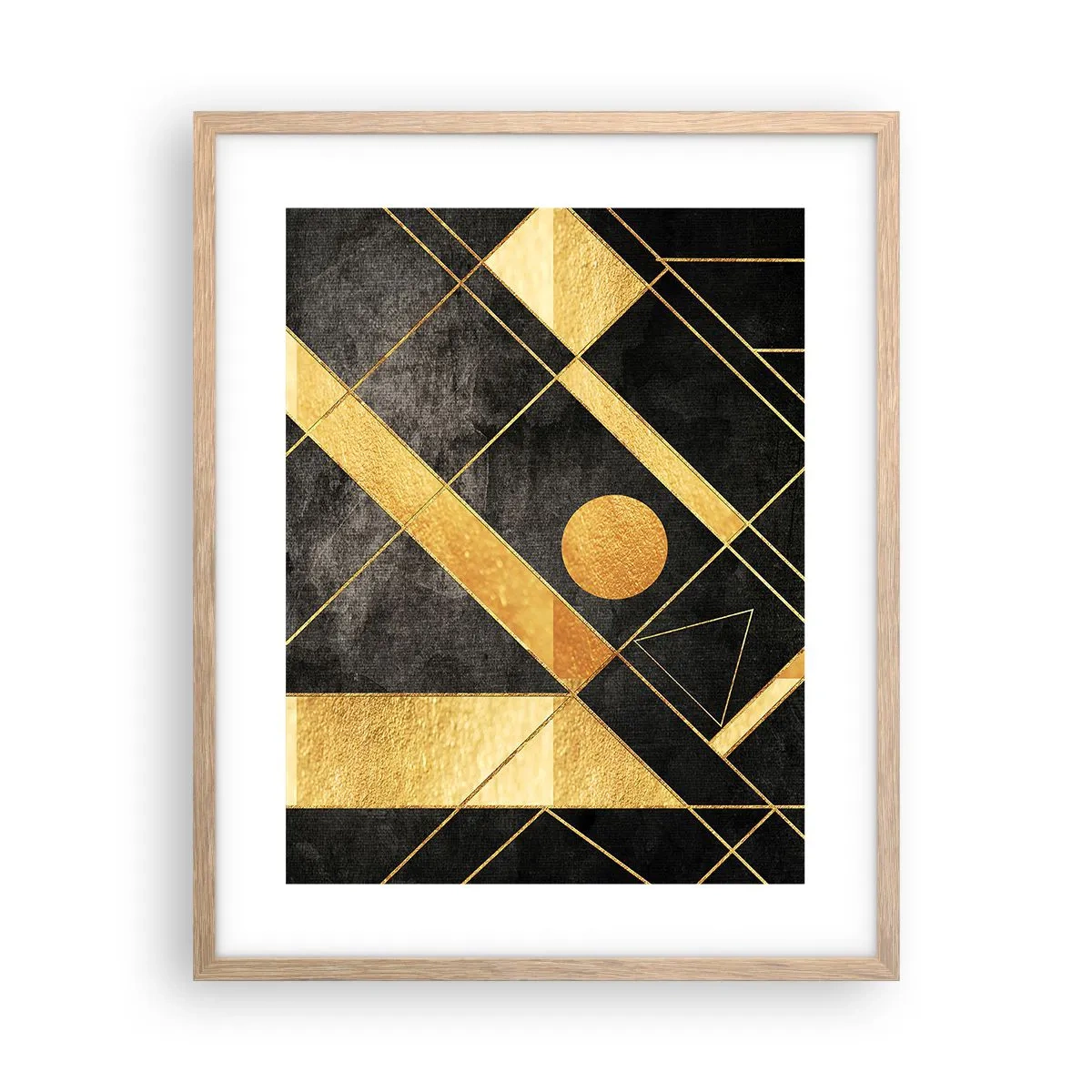 Poster în ramă de stejar deschis - Soarele deșertului - 40x50 cm