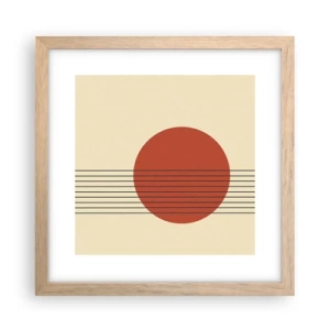 Poster în ramă de stejar deschis - În continuare - 30x30 cm